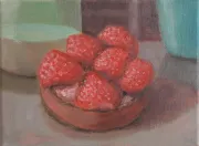 aardbeien, acryl op doek, 18x24cm (prive coll. Haarlem)