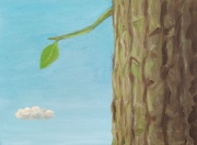 wolk-en-blaadje-acryl-op-doek-30x40cm